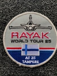 Patch rond "RAYAK AT25 TAMPERE" Couleur (Brodé)