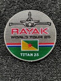 Patch rond "RAYAK TITAN25" Couleur (Brodé)
